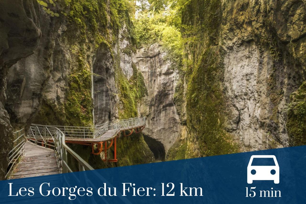 Homey Montaigne - New - A 1 Min A Pied Du Lac D'Annecy - 2 Balcons Prives - Appartement Avec 2 Chambres - Stationnement Gratuit Toute L'Annee Sauf En Ete - Juin A Aout Zewnętrze zdjęcie