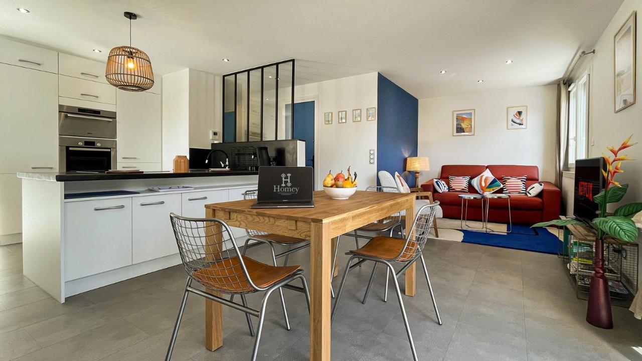 Homey Montaigne - New - A 1 Min A Pied Du Lac D'Annecy - 2 Balcons Prives - Appartement Avec 2 Chambres - Stationnement Gratuit Toute L'Annee Sauf En Ete - Juin A Aout Zewnętrze zdjęcie